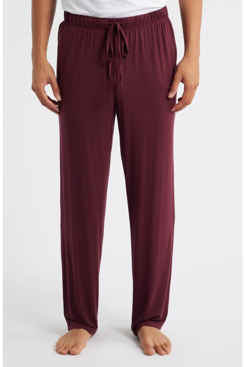 Moonlight Eco Pajamas, Alternate, color, BURGUNDY ROYALE