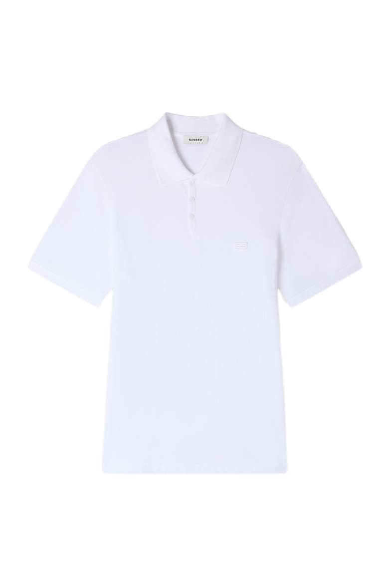 Logo polo shirt, Alternate, color, White