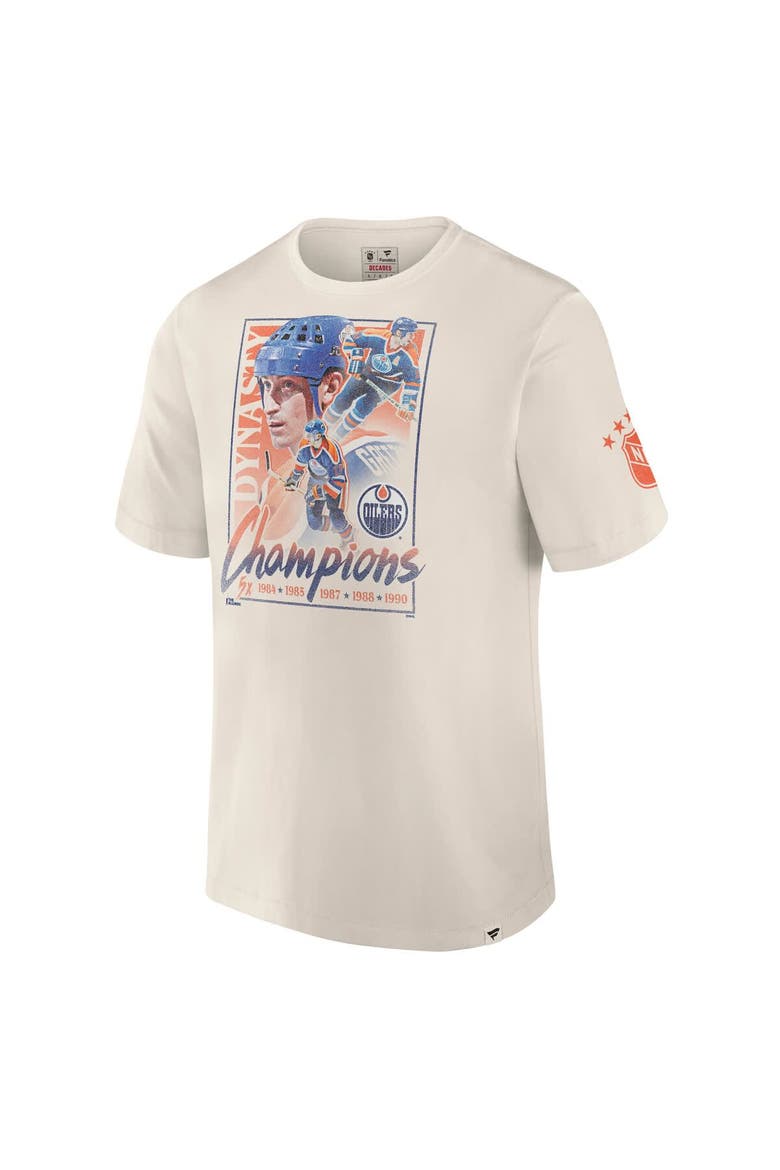 Men's Fanatics White Edmonton Oilers Decades Collection Timeless T-Shirt, Alternate, color, White