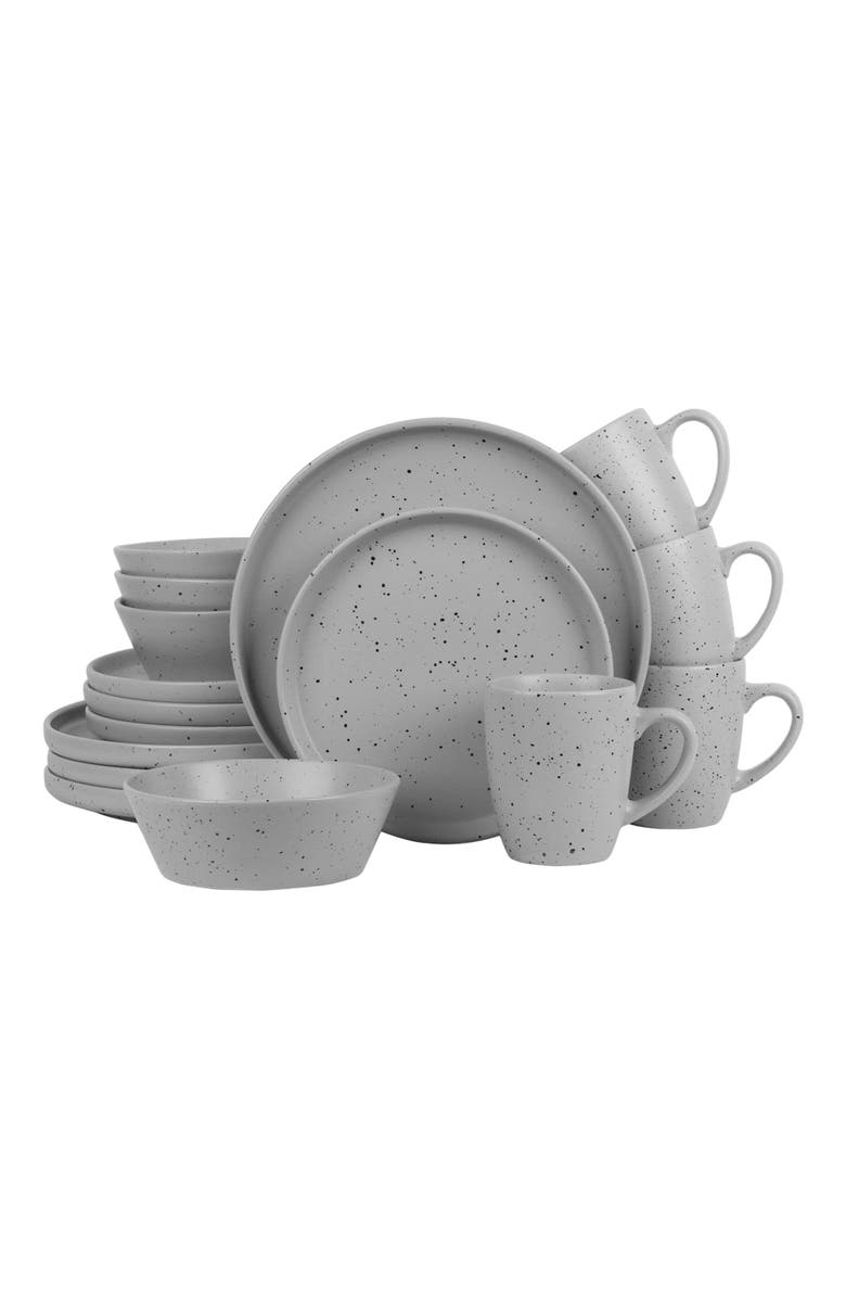 Stone Lain Jade Stoneware 16-Piece Dinnerware Set, Main, color, 