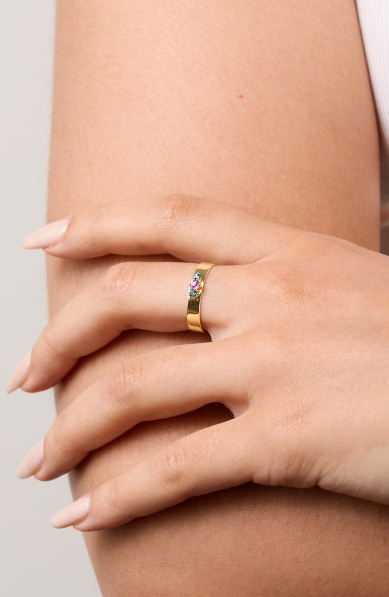 Bony Levy Color 14K Gold Oval Pendant Ring, Alternate, color, 14K Yellow Gold Amethyst