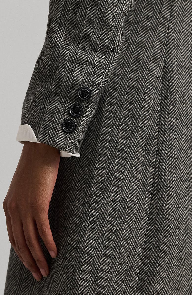 Lauren Ralph Lauren Herringbone Coat, Alternate, color, 