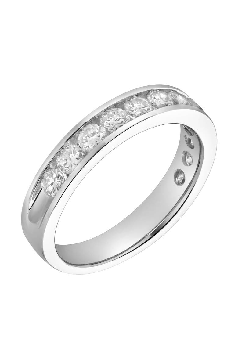 Helix 14K Gold Round Diamond Studded Band Ring - 1.04cts, Alternate, color, 14K White Gold