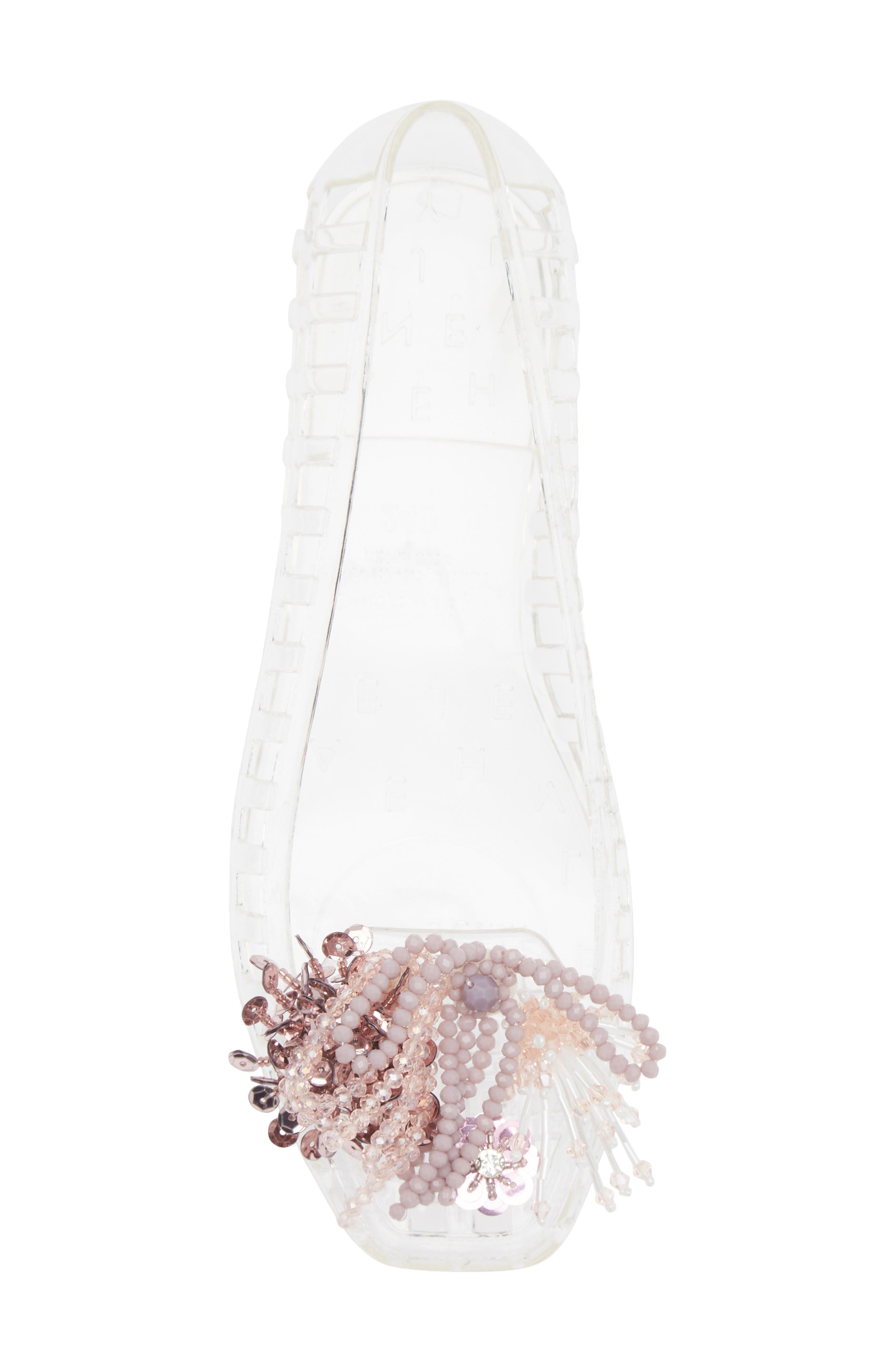 HEAVENLY JELLY Dazzla Jelly Ballet Flat, Alternate, color, Clear