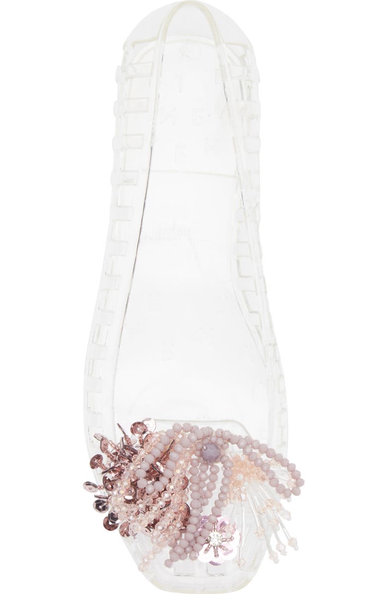 HEAVENLY JELLY Dazzla Jelly Ballet Flat, Alternate, color, Clear