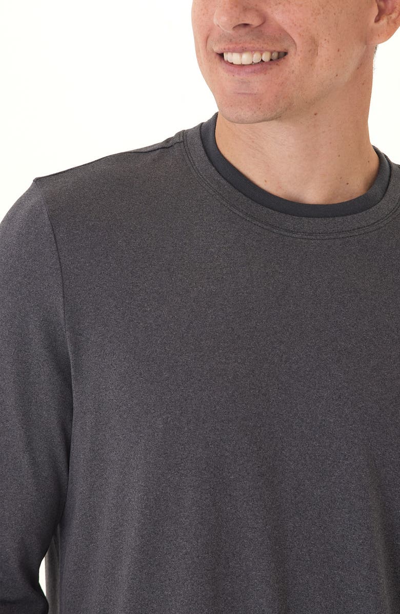Threads 4 Thought Parker Heather Luxe Long Sleeve T-Shirt, Alternate, color, Heather Charcoal