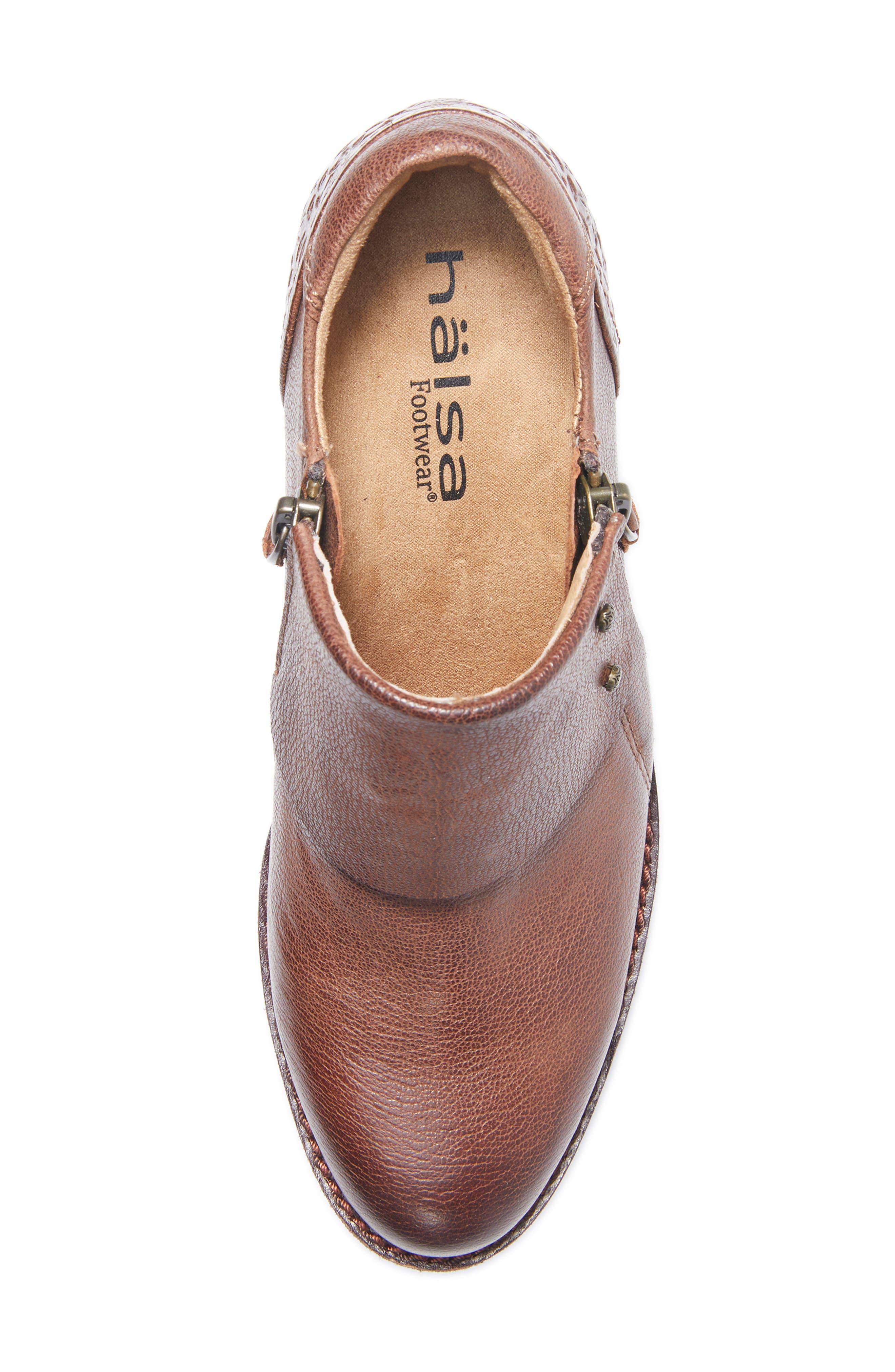 Michelle Ankle Boot, Alternate, color, DARK BROWN