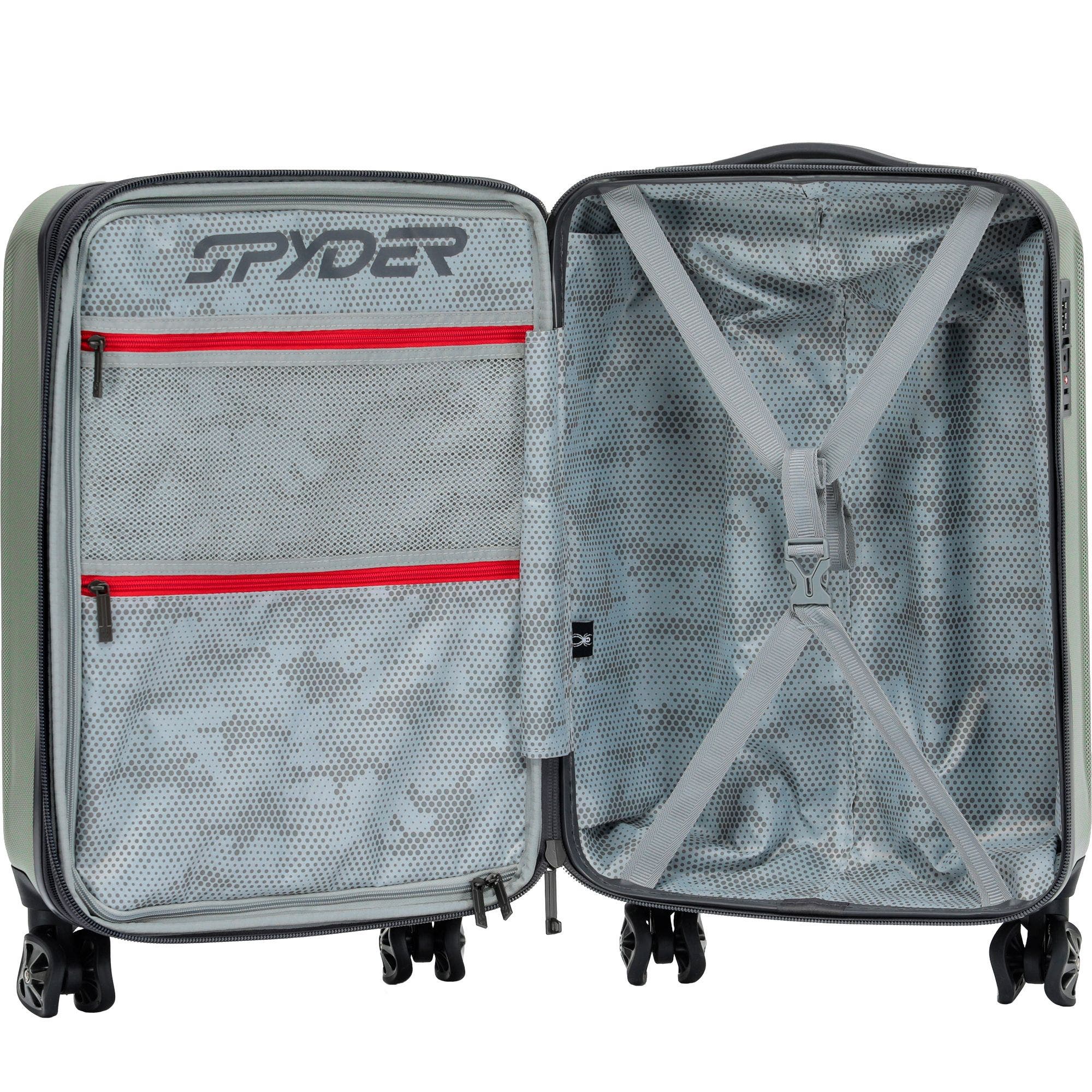 Spyder Rails 3 Piece Luggage Set, Alternate, color, Moss Gray