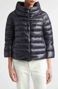 Herno Shiny Short Hooded Down Puffer Jacket