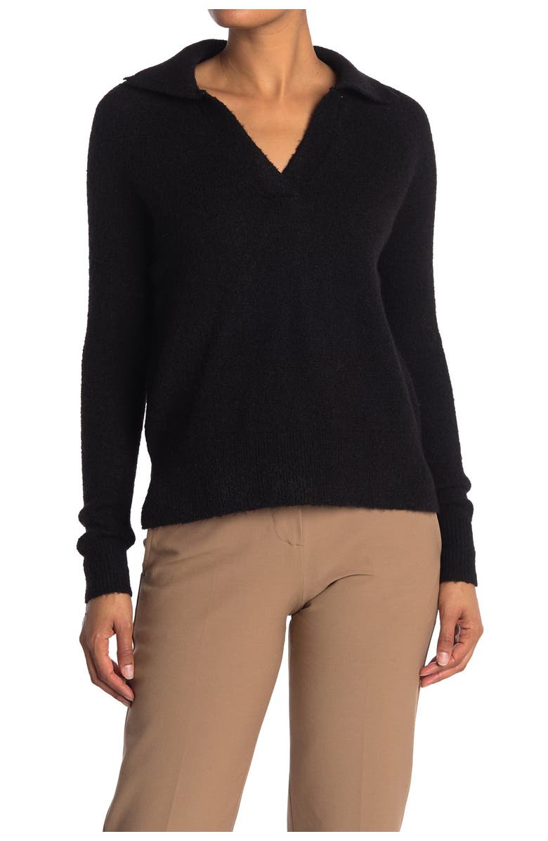 CLOTH BY DESIGN Johnny Collared Cozy Pullover Sweater, Main, color,