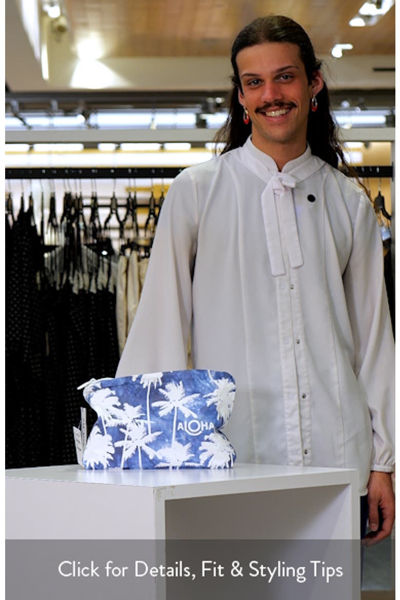 Mid Coco Palms Water Resistant Zip Pouch video