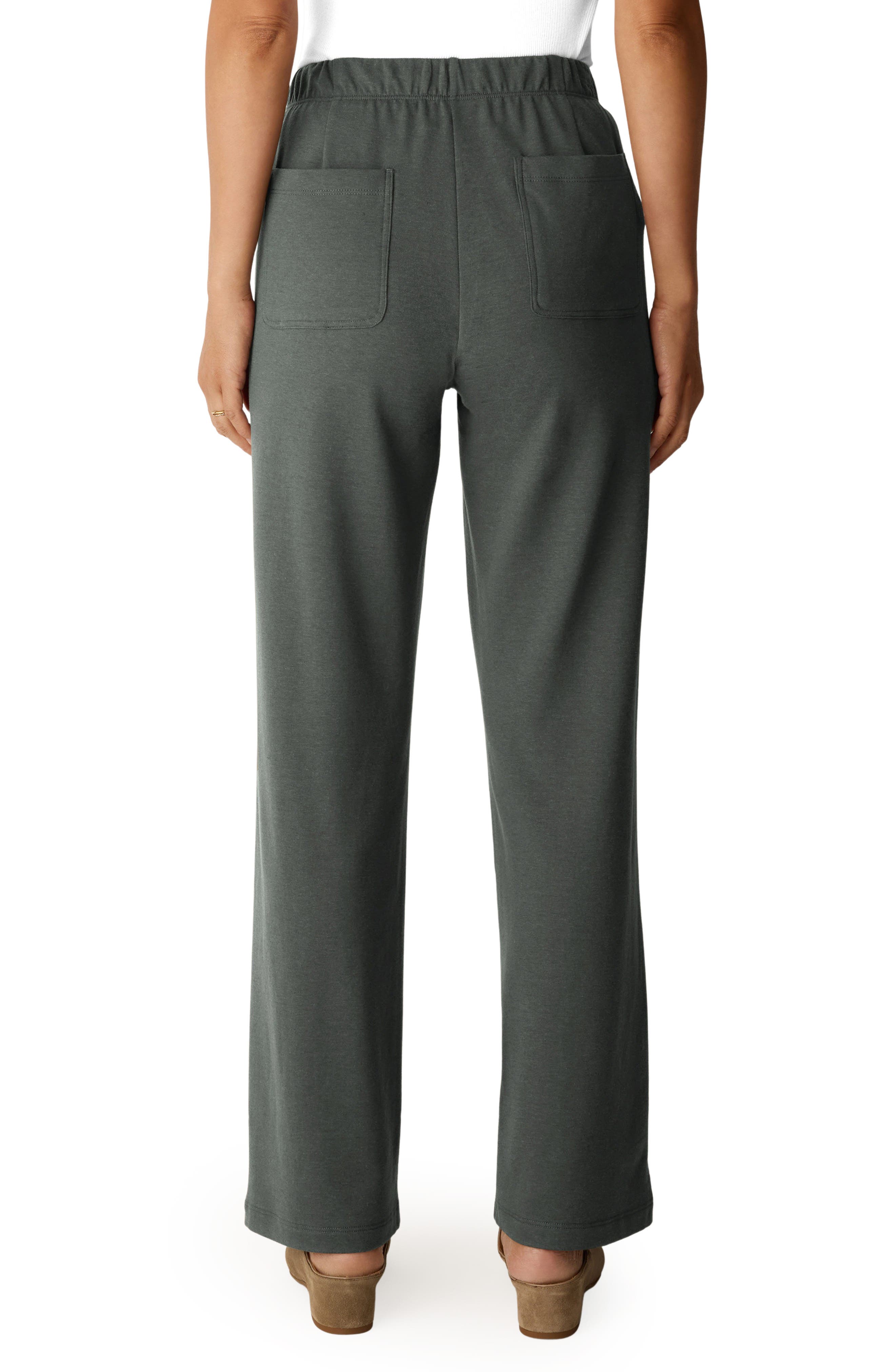Eileen Fisher Straight Full Length Pants (Women) | Nordstrom