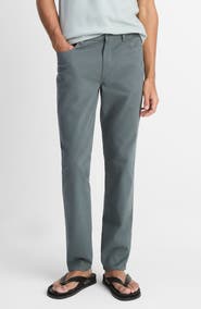 Vince Dylan Slim Fit Peached Stretch Cotton Pants