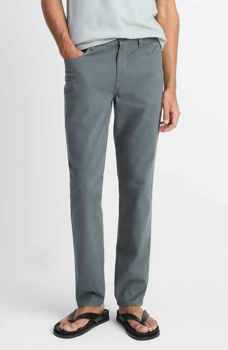 Vince Dylan Slim Fit Peached Stretch Cotton Pants