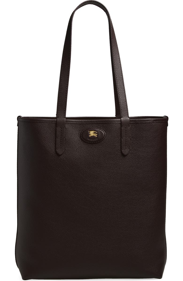 Burberry Reversible North/South Tote, Main, color, Sand/ Peat