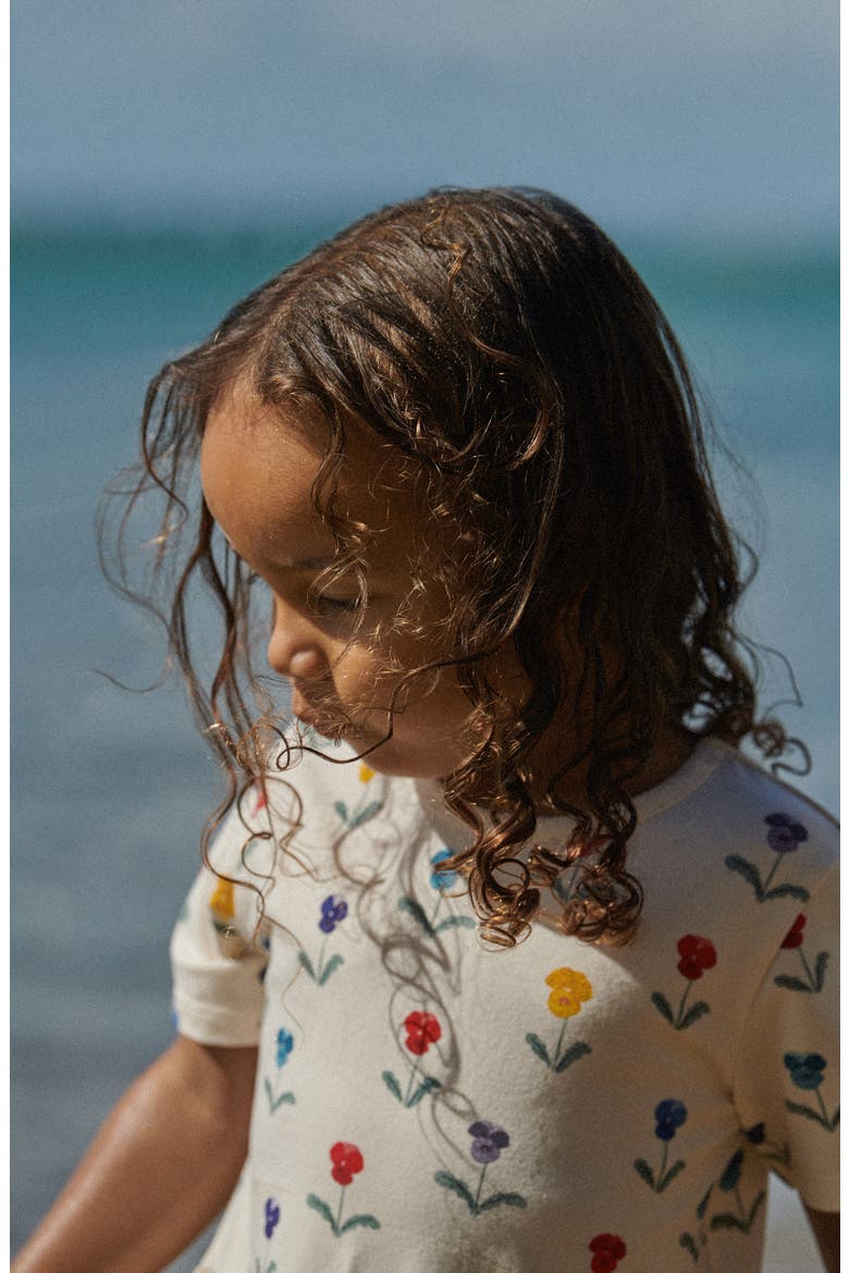 Kids' Saturday Organic Cotton Jersey Dress, Alternate, color, DELPHINE BLOOMS PRIN