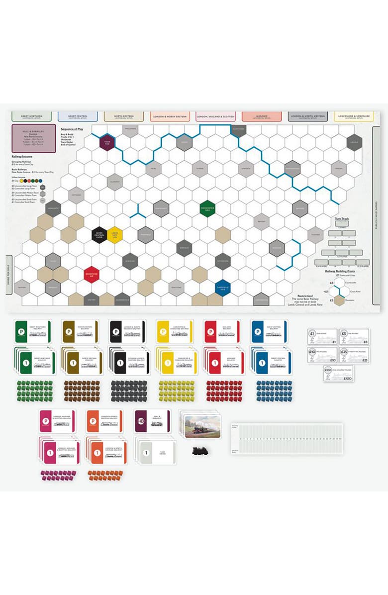 Rio Grande Games West Riding Revisited Strategy Board Game, Alternate, color, 