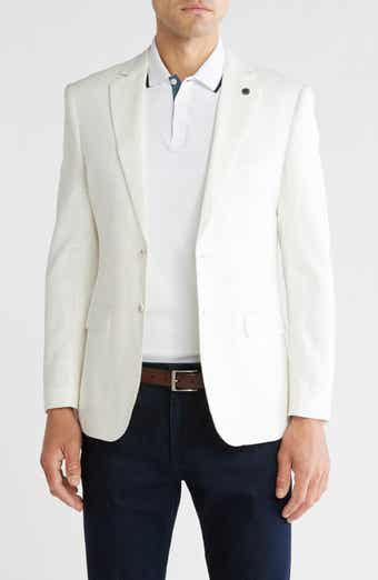 T.R. PREMIUM Slim Fit Wax Linen Blazer