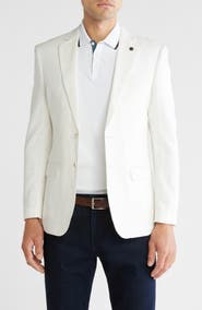 T.R. PREMIUM Slim Fit Wax Linen Blazer