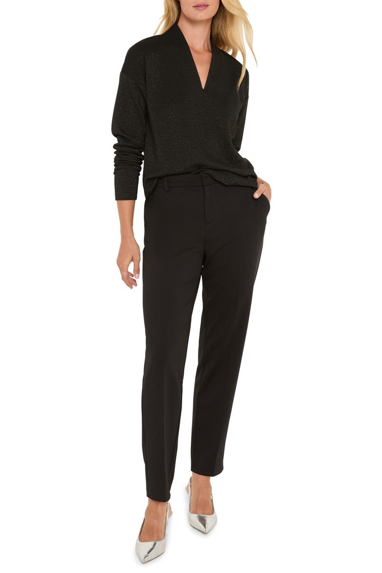 Sparkle Stripe Everyday Top, Alternate, color, BLACK MIX