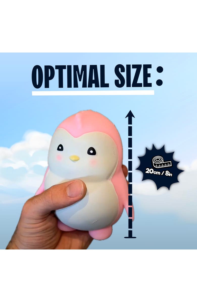 Pudgy Penguins Monkeworld Pudgy Penguin Fidget Toy Pink, Plush, Stress Relief, Alternate, color, Pink