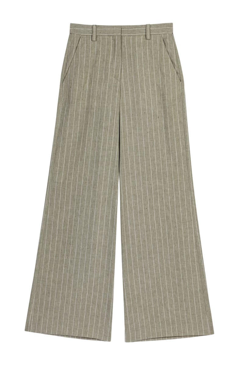 maje Linen-blend suit trousers, Alternate, color, 
