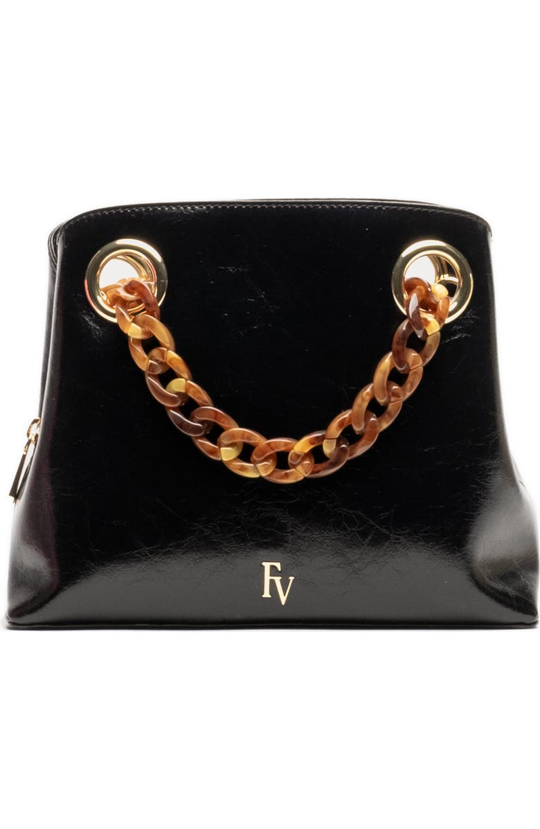 Frances Valentine Skip Leather Tote, Main, color, Black