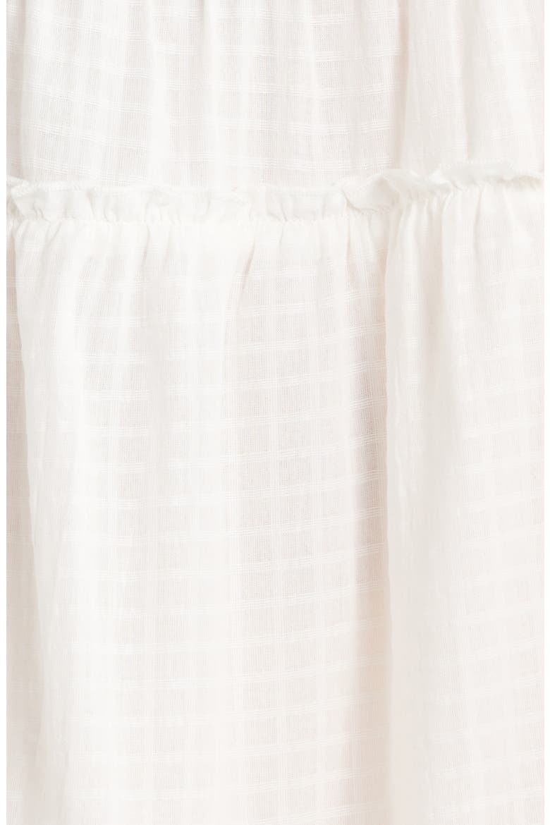 Tiered Cotton Seersucker Cover-Up Sundress, Alternate, color, WHITE