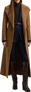 Lauren Ralph Lauren Belted Wool Blend Wrap Coat