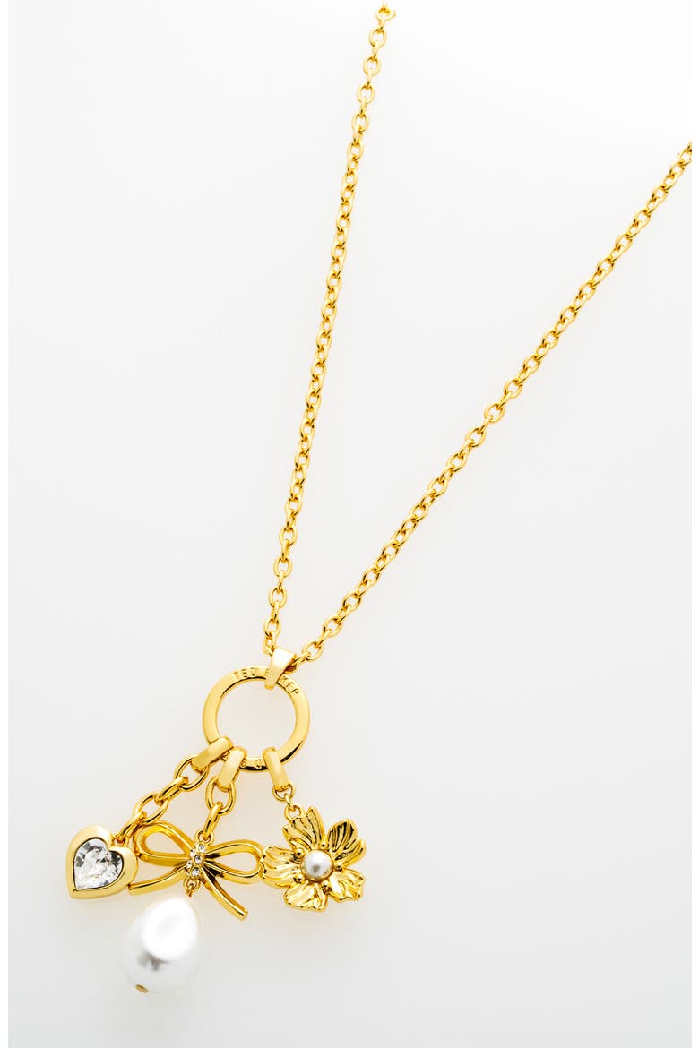 Isadora Charm Pendant Necklace, Alternate, color, METALLIC GOLD