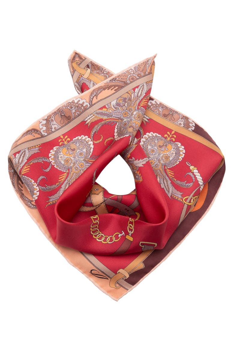 Camilla - Silk Bandana, Alternate, color, Red