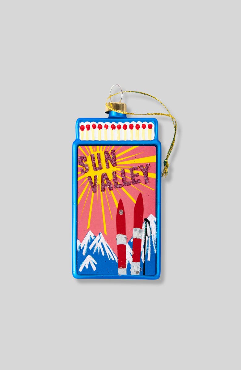 Furbish Matchbook Ornament - Sun Valley, Main, color, Blue
