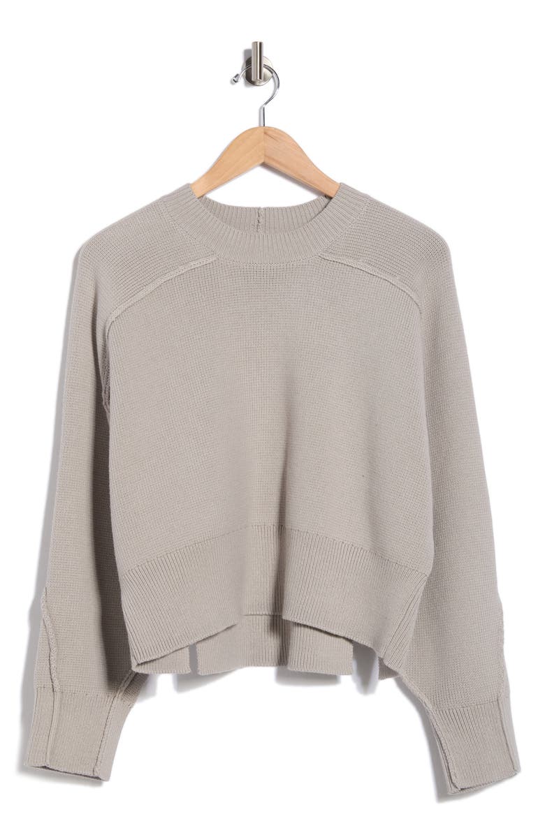 rag & bone Lysa Crewneck Sweater, Alternate, color, Natural Grey