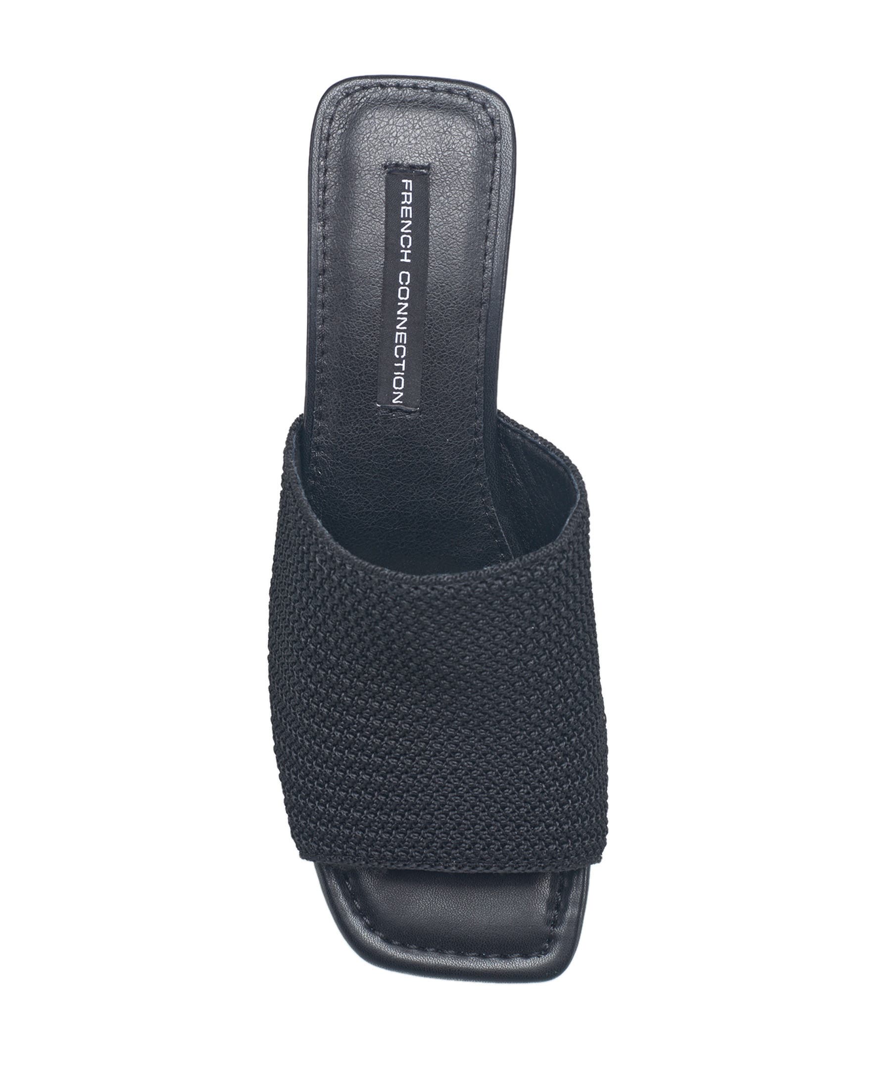 French Connection Sevran Knit Mule, Alternate, color, Black