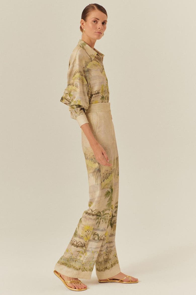 Cecelia Classic Relaxed Wide Legs, Alternate, color, Beige