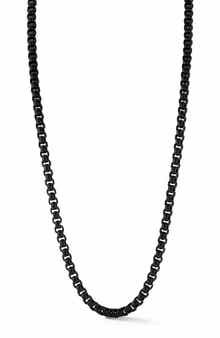 Yield of Men Men's 5mm Round Box Chain Necklace