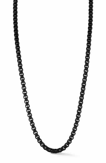 Yield of Men Men's 5mm Round Box Chain Necklace