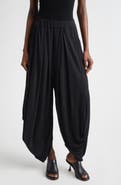 Michael Kors Collection Draped Georgette Jersey Trousers