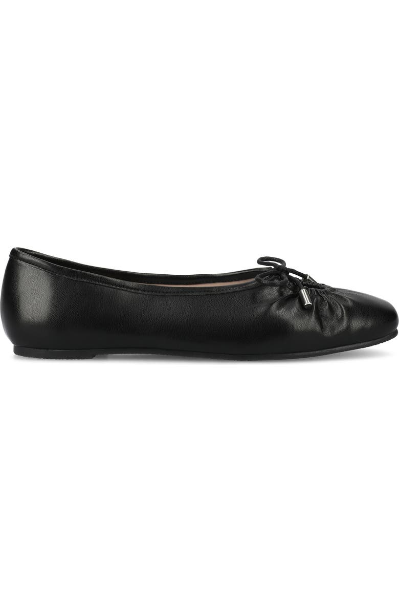 Journee Collection Callee Keyhole Square Toe Flat, Alternate, color, Black