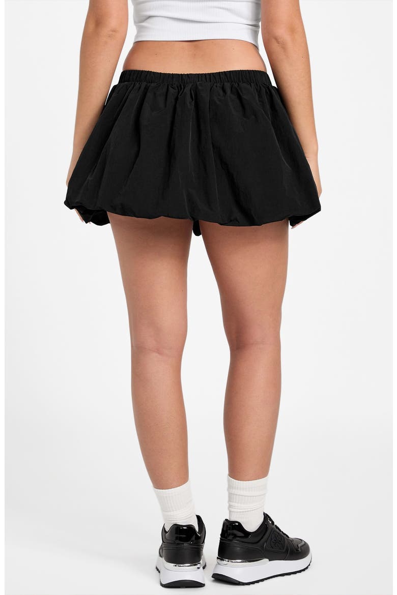 Nina Balloon Hem Miniskort, Alternate, color, JET BLACK