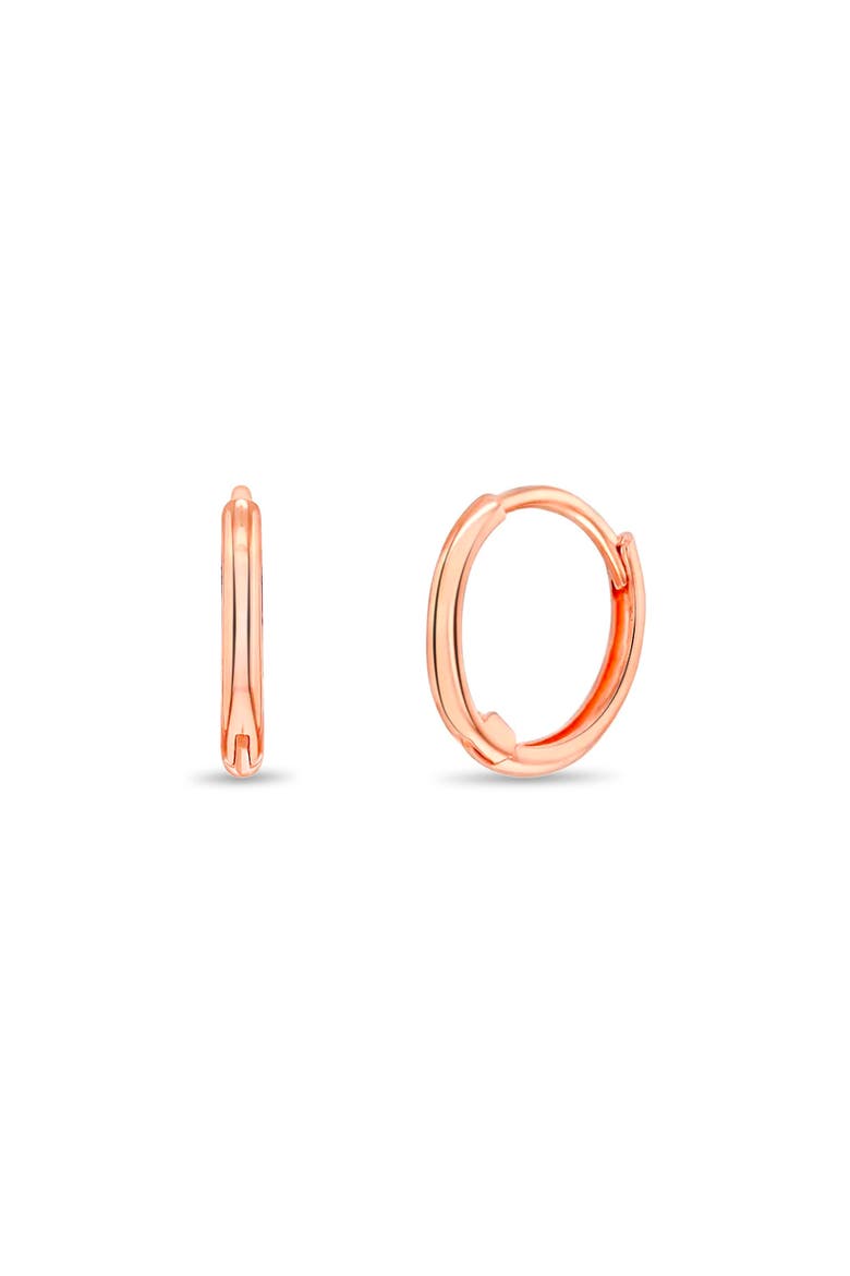 14k The Tiny Hoop Earrings, Main, color, Rose Gold