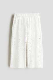 H&M Wide Broderie Anglaise Trousers