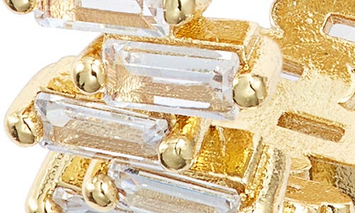 Child Of Wild Carina Cubic Zirconia Hoop Earrings In Gold