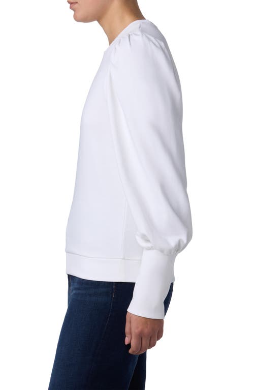 Joe's Puff Sleeve Sweatshirt In White
