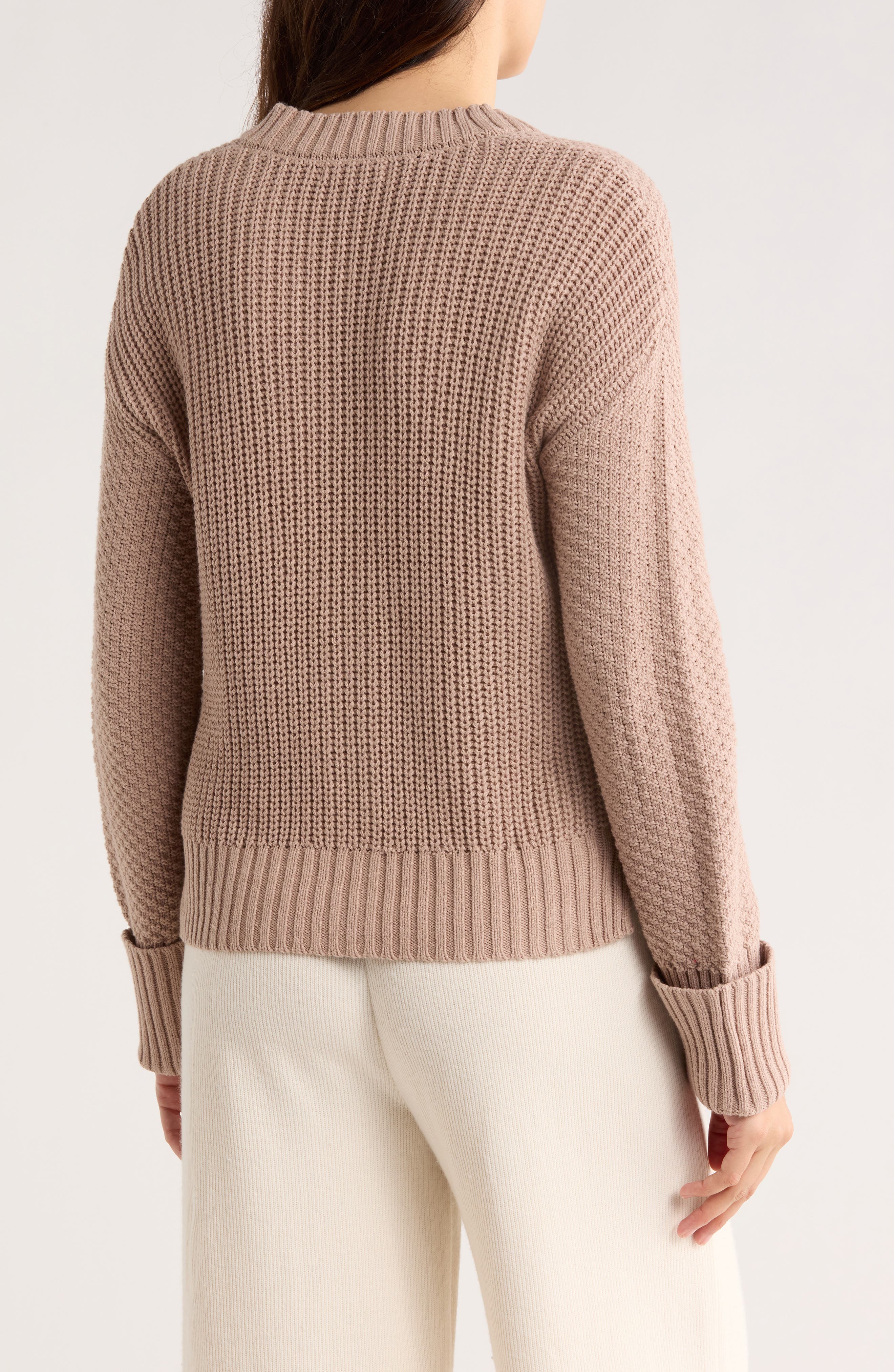 Textured V-Neck Cardigan - image 4