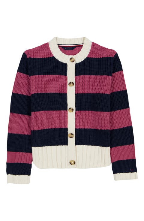 Kids' Rugby Stripe Cardigan