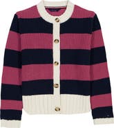 Tommy Hilfiger Kids' Rugby Stripe Cardigan