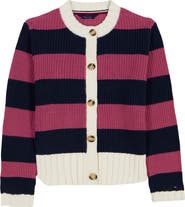Tommy Hilfiger Kids' Rugby Stripe Cardigan