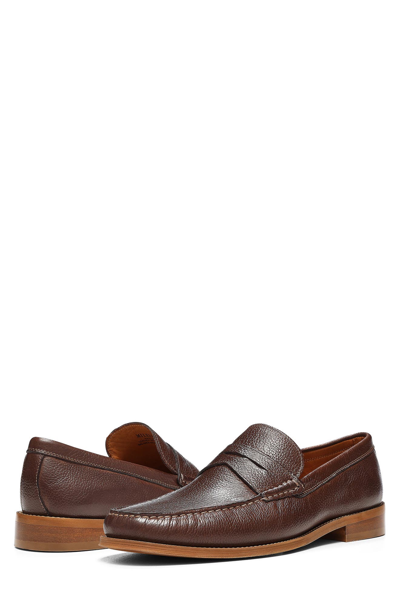 Leather Penny Loafer, Alternate, color, CAPPUCCINO