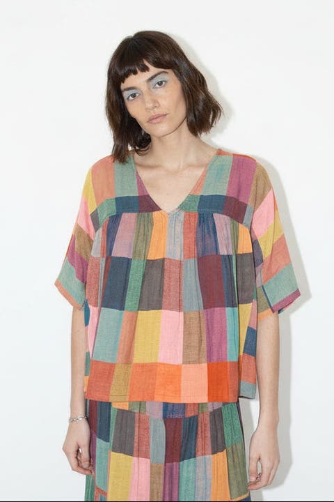 Maura Reversible V-Neck Top